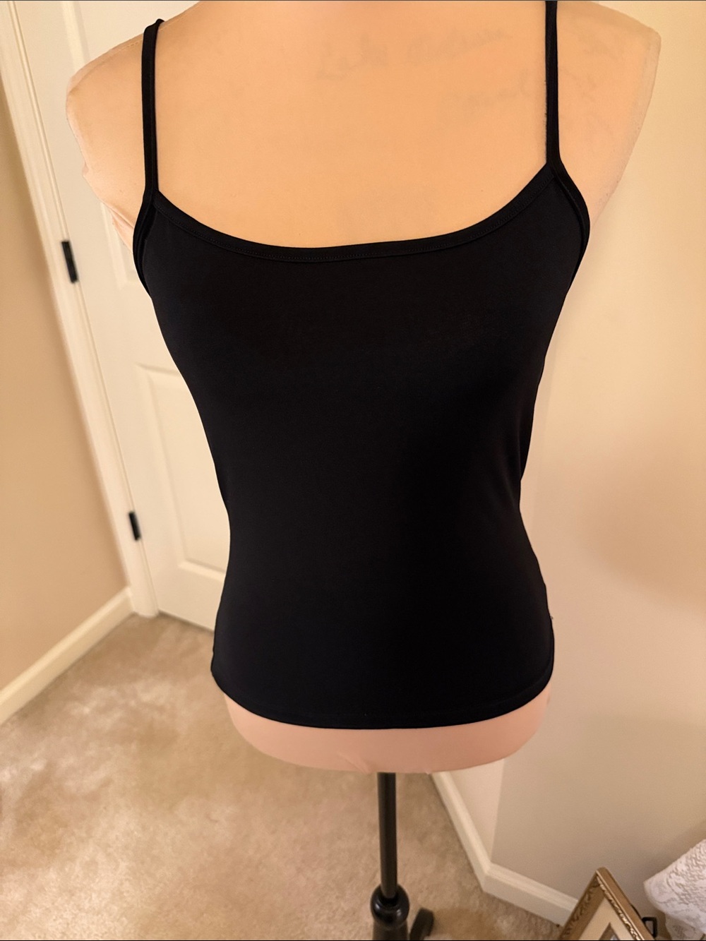 Essential Black Spaghetti-Strap Camisole